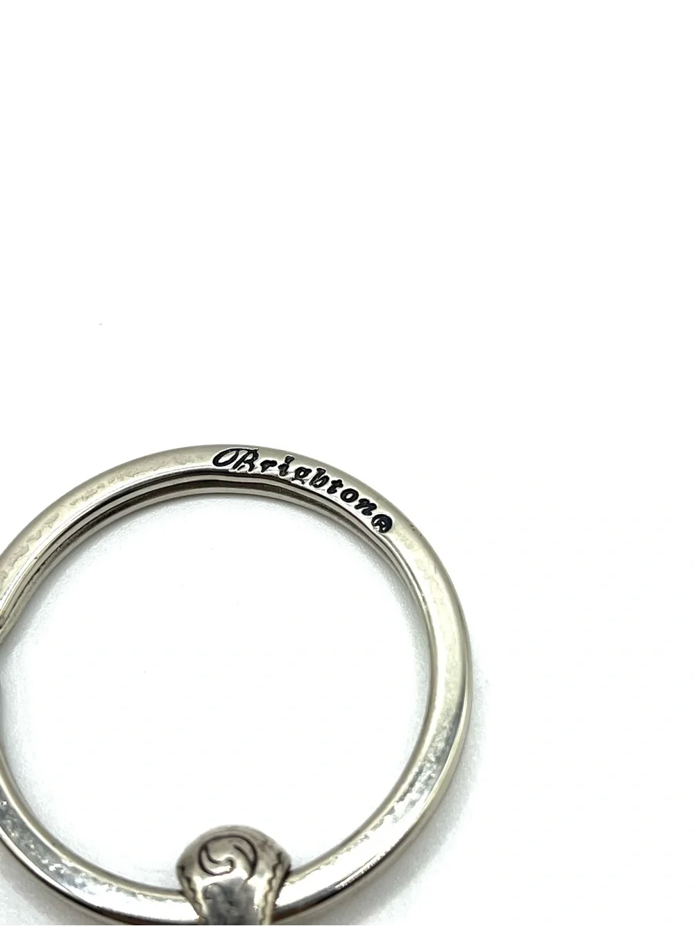 Brighton Two-Tone Heart Keyring in Silver and Gold Plated